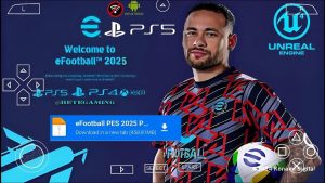 eFOOTBALL PES 2025 PPSSPP CAMERA PS5 NEW UPDATE KITS 2025 REAL FACES