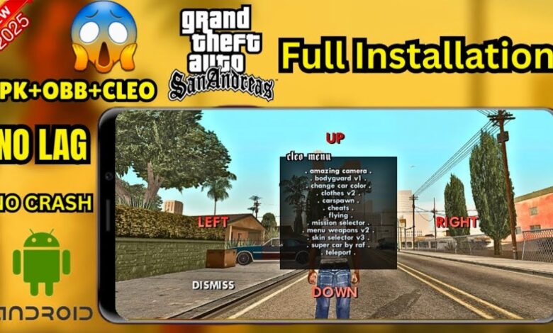 GTA San Andreas Apk Obb Highly Compressed for Android