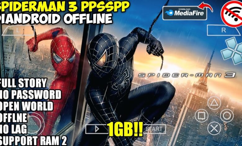 Spider Man 3 PSSPP Game On Android Offline Downlaod