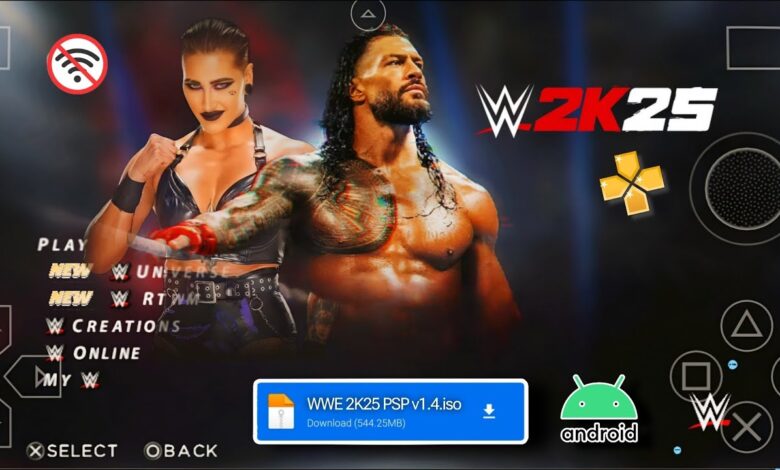 WWE 2k25 PPSSPP MOD For Android
